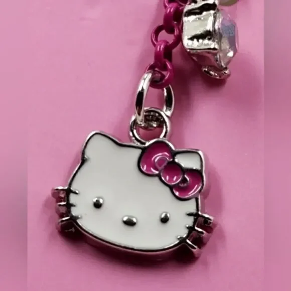 Hello Kitty Sanrio Pink Bow  Dangle Earrings Jewelry Kids Girls My Melody Cat - Picture 3 of 8